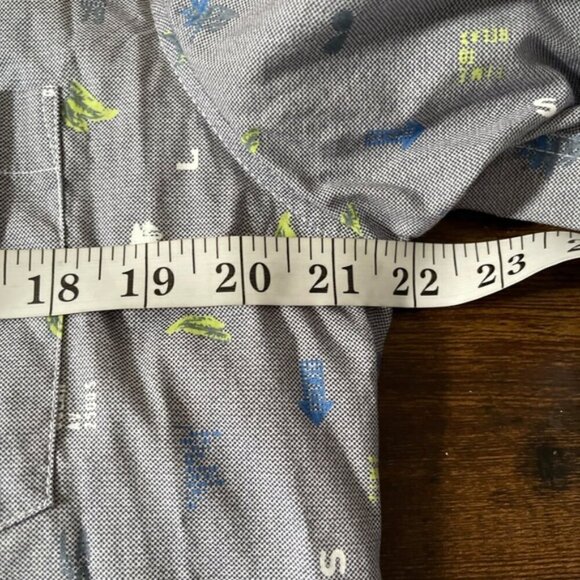 Untuckit Men’s 100% cotton slim fit button down long sleeve novelty print shirt - Picture 8 of 10